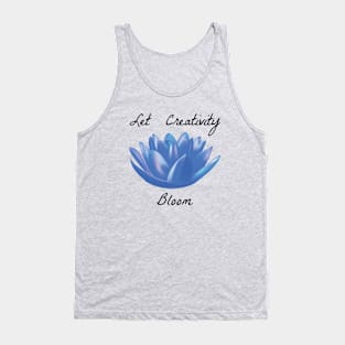 Let Creativity Bloom - Black Tank Top